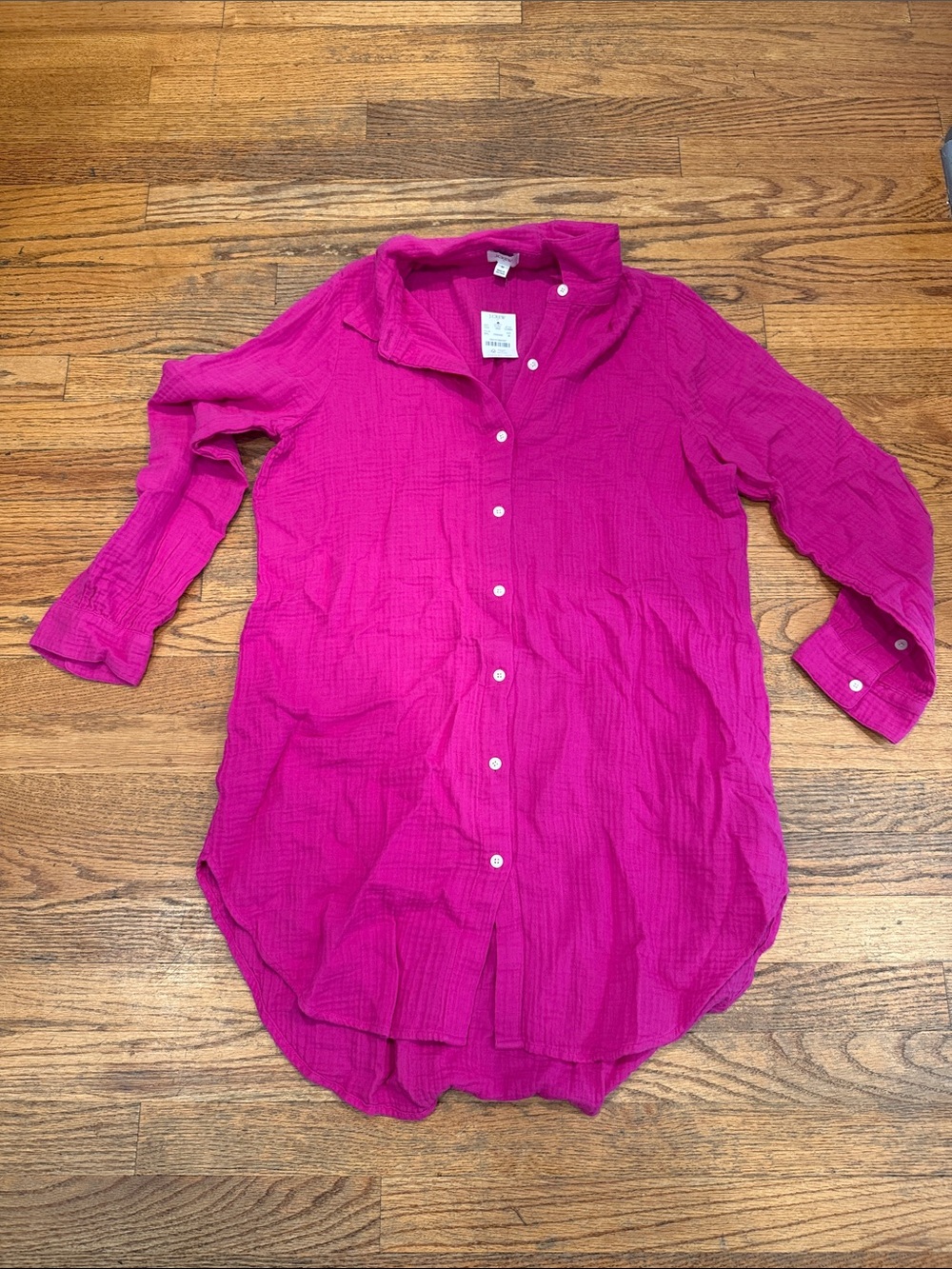 J. Crew Factory Button-Down Gauze Tunic - Medium **New With Tags!!**